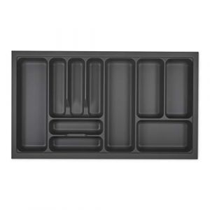 ORGA-BOX I Range-couverts 819 x 473 gris orion avec structure perl&eacute;e et rev&ecirc;tement antid&eacute;rapant pour Tandembox Antaro/Intivo et ModernBox dans l'armoire de 90 cm (S&O Handelsgesellschaft mbH, neuf)