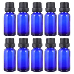 FOMIYES 12 Pièces Bouteille Vide D'huile Essentielle Bleue Diffuseurs Voiture Bouteille D'huile Distributeur Sirop Flacon Compte-gouttes D'huiles Essentielles Petite Huile Un Verre Blue (Family&Personal, neuf)