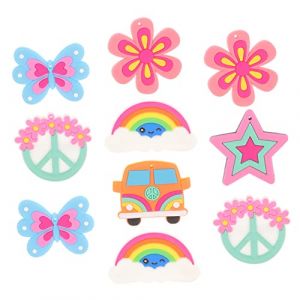 DEARMAMY 10 Pièces signet de dessin animé lesté Animaux broches fantaisie broche fantaisie épingle à nourrice ornements de broche de dessin animé épingle hippie de dessin animé Métal (Telinei, neuf)