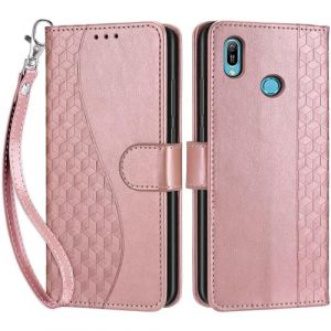 Coque pour Huawei Y6 2019 / Y6 Prime 2019, Coque Huawei Honor 8A 2019/2020, Etui Protection Housse Premium Cuir de Portefeuille en Fermeture Magn&eacute;tique Flip Case pour Honor 8A Pro Coque (Or Rose) (DIKAS, neuf)