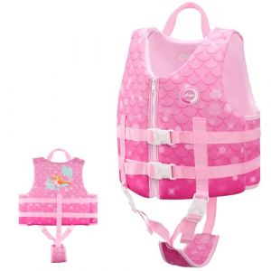 Gilet de Natation OSHYLE pour Enfants Gilet Flottant pour Tout-Petits avec Sangle de sécurité Aide à la flottabilité (WB-MM, S(1-3)) (JshengTech, neuf)