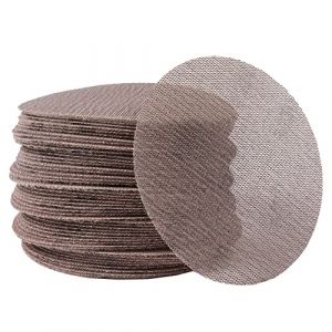 UPWOOD Lot de 50 Disques Abrasifs Maille 125mm (5 Pouces) Grain 240 Crochet et Boucle, Sans Poussière, Anti-blocage, Pour Carrosserie, Bois, Métal, Plastique, Peinture, Compatible Meuleuses 125mm (Upwood, neuf)