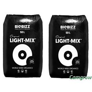 BioBizz - All-Mix, Light-Mix et Worm-Humus Terreau biologique (2x - Light-Mix, 50 L) (meingartencenter24 (Allemagne), neuf)