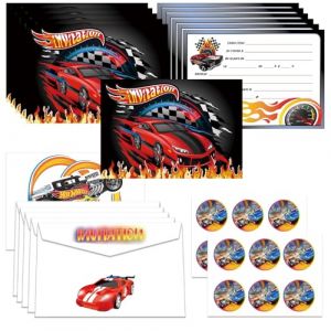 DaengGeGe Carte invitation Anniversaire(Français), Cartes D'invitation pour Enfants, 12pcs Carte D'invitation+12pcs Enveloppe+12pcs Autocollant, Invitations De Anniversaire Pour Garçon et Fille (2) (hucanxi, neuf)
