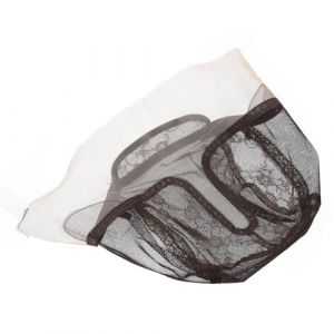 FRCOLOR chapeau de filet de filet pour chapeaux avec des cheveux Seau bonnet étagère wig stick maille de chapeaux de élastiques dentelle Black (Laners, neuf)