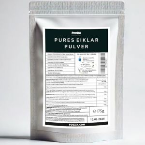 Foozia Poudre de blanc d'oeuf pur en poudre d'œuf d'Autriche Poudre blanche d'œuf liquide en poudre Protéines d'œuf (175 g) (GoApollo, neuf)