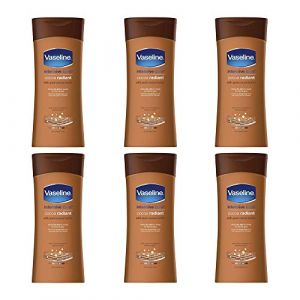 Vaseline Lot de 6 lotions pour le corps Vaseline - Cacao Radiant pour peaux sèches 6 x 400 ml (IwonaTEC, neuf)