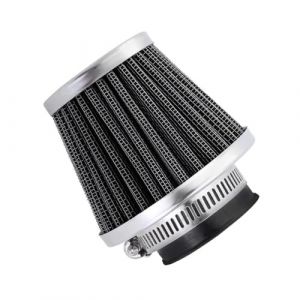 MOCNT Filtre &agrave; Air 45mm 46mm 47mm Filtre d'admission d'air de Voiture Filtre de Reniflard de Turbo Filtre d'admission d'air Froid pour Moto Filtre d'entr&eacute;e d'air Filtre Argent (svipio, neuf)