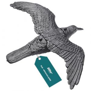 Sillar Corbeau Noir, Répulsif Pigeons en Plastique, Corbeau Volant | Répulsif Oiseaux & Balcony Decoration, Naturel Antiparasitaire Protection | Repousser, Effrayeur d'oiseaux, Épouvantail (agdmaster, neuf)