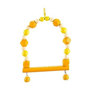 Balançoire pour petits oiseaux - Jouet pour perroquet - Jouet à bascule - Jouet pour perruche - Accessoire de cage à oiseaux - Balançoire pour perroquets, cacatoès, pinsons. (uk-daming, neuf)