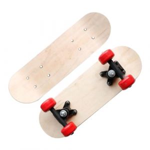 Fonowx Planche &agrave; roulettes Vierge, Planche en Bois de Peinture &agrave; Faire soi-m&ecirc;me, Planche &agrave; roulettes pour Enfants pour gar&ccedil;ons et Filles d&eacute;butants, 43 cm avec Roue (QUAN DOU YOU, neuf)
