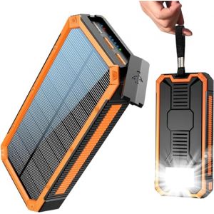 Chargeur Solaire 20000mAh PD20W Batterie Externe Solar Power Bank Chargeur Portable USB C Charge Rapide Compatible avec T&eacute;l&eacute;phone Tablette (SNT EHITUS O&Uuml;, neuf)