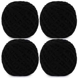 Aeelike Lot de 4 pelotes de laine multicolore de 100 g - Laine &eacute;paisse pour tricoter des coussins, couvertures, &eacute;charpes et chapeaux, ainsi que des lits pour animaux de compagnie - Laine &eacute;paisse pour (EuErYang, neuf)