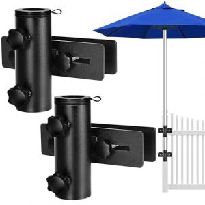 Lalafancy Pied de Parasol, Tube de Parasol Socle de Parasol Ext&eacute;rieur pour M&acirc;t de Parasol de &Oslash; 3,2cm/3,8 cm/4,8 cm Jardin Terrasse Piscine, Noir (Lalafancy, neuf)