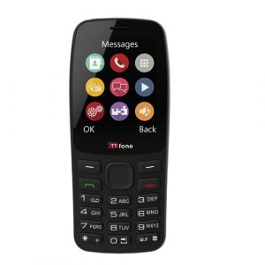 TTfone TT175 T&eacute;l&eacute;phone Portable Basique D&eacute;bloqu&eacute; &agrave; Double SIM avec &Eacute;cran de 2,4 Pouces - Appareil Photo, Lampe Torche, Fonctions Simples, M&eacute;dias, Jeux et Bluetooth (TT fone, neuf)