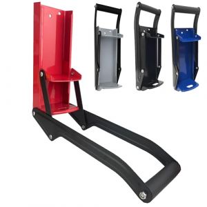 Presse &agrave; cannette，50CL de 33CL, aluminium 500ml, Bo&icirc;tes de bi&egrave;re et de soude en plastique, outil de recyclage, montage mural manuel, avec ouverture de bouteille (rouge) (U-bcoo, neuf)