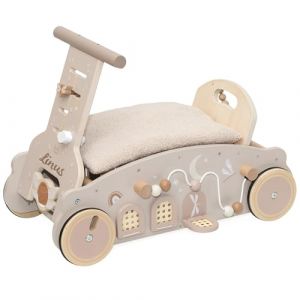 Mainely Personnalisable Trotteur &eacute;volutif Voiture &agrave; Bascule Nougat &ndash; Multifonction & antid&eacute;rapant &ndash; pour b&eacute;b&eacute;s & Tout-Petits d&egrave;s 12 Mois &ndash; personnalis&eacute; avec pr&eacute;nom &ndash; Label Label (KIDSLINO, neuf)