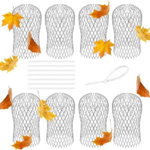Zorplex Lot de 8 Protection de goutti&egrave;re, Crapaudines Extensibles en Alliage d&rsquo;Aluminium, Protection Anti-Feuilles et D&eacute;bris pour Tuyaux de Descente &Oslash; 3 &agrave; 15 cm, Installation Facile et Durable (8) (REMAKE HOPE LIMITED, neuf)