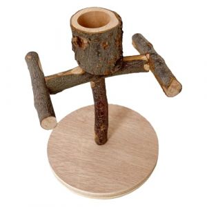 Perchoir pour Oiseaux | Accessoires de Cage Terrain de Jeu et d'Entra&icirc;nement Interactif | Perchoir Jouet pour Perruches Calopsittes,Convient aux Pinsons, Ins&eacute;parables, Perroquets Gris (jingqiy, neuf)