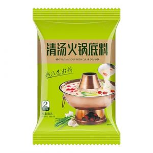 Assaisonnement de Base de Soupe Chinoise Authentique, Sauce Au Bouillon de Pot&eacute;e du Sichuan, Champignons Osseux et Bouillon Clair, Base de Soupe pour Nouilles &agrave; Fondue Chinoise(Clear broth) (YYM99LMY, neuf)