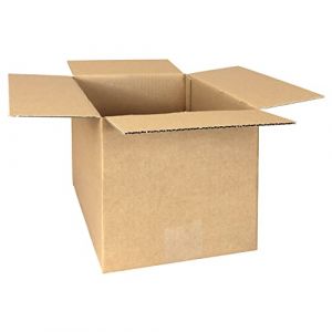 smiley pack Lot de 25 cartons pliables - 300 x 200 x 200 mm - Marron - KK31 - 30 x 20 x 20 cm - En carton ondulé - 1 carton ondulé (smileypack, neuf)