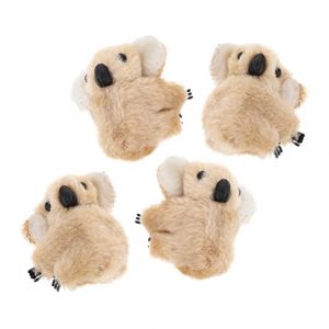 Baluue Pince à Cheveux Koala En Peluche 4 Pièces Accessoires Kawaii Pour Filles Clips à Pression Colorés Petites Filles Décoration Amusante Pour (Fortune Luck, neuf)