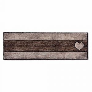 Astra Tapis de propreté Doux et Moelleux Pure & Soft - Tapis de propreté Multicolore - paillasson intérieur - paillasson résistant - 50x150cm (Couleur : cœur Bois Sable-Brun) (Carpido, neuf)