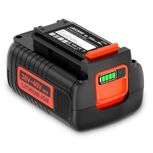 36V 2500 mAh Batterie de Rechange pour Black et Decker 36V Batterie, Li-ION Batterie pour BL20362 BL2536 LBXR36 BL1336L BL2036 BL2036L BL1336 BL1336-XJ BL1336L BL2036 BL2036-XJ avec indicateur LED (Xin HE, neuf)