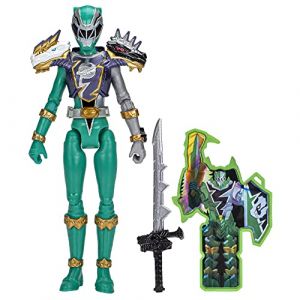 Power Rangers Dino Fury Ranger Vert Armure Cosmic, Figurine de 15 cm, Super Cadeau pour Enfants (behabuy, neuf)