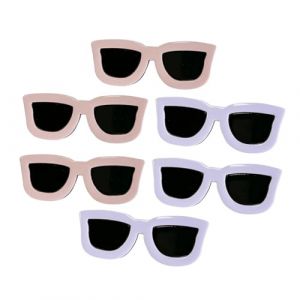 FOMIYES 6 pi&egrave;ces Barrettes Lunettes de Soleil Cr&eacute;atives pour Filles Pinces Cheveux Originales Forme de Lunettes Accessoires Coiffure Amusants pour Toutes Coiffures et Occasions (Yaoys, neuf)