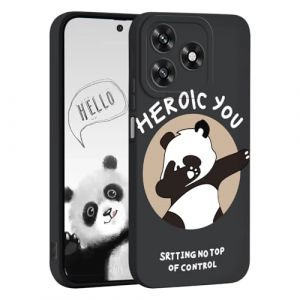 YUEQIAN Coque Silicone Liquide pour Honor X5c Plus, Tr&egrave;s Mince Givr&eacute;e Douce TPU Bumper Antichoc Housse, Dessin Anim&eacute; Mignon et Motif de Coeur Femme Mode &Eacute;tui - i07 (YUEQIAN-EU, neuf)