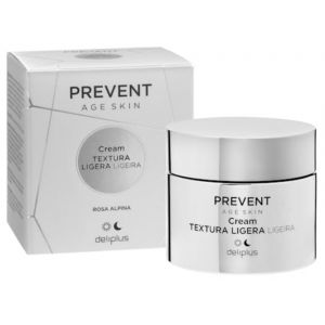 Crème visage texture légère Prevent Age Skin 50 ml. Peau normale, mixte et grasse. Rose alpine. Deliplus (Good4 you, neuf)