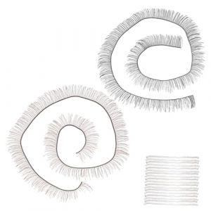 VALICLUD Faux Cils De Poup&eacute;e Noirs Et Marron 20 Pi&egrave;ces 20x0,8 Cm Fibres Ultra Fines Naturels Accessoires Pour Maquillage De Poup&eacute;e Diy (SHUI LIAO, neuf)