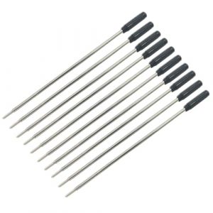 Parliky 20 Pi&egrave;ces Recharge Stylo Bille Cross Noir Recharges M&eacute;talliques Pointe Fine Encre Fluide et &Eacute;criture Claire Compatible Stylos Bille Standard et Cross (Shannon Wenha, neuf)