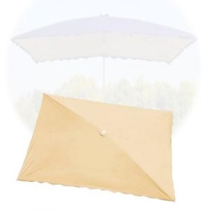 MACAGGTNTU Rectangulaire Toile De Rechange pour 6 Baleines Parasol, 300x200cm Auvent De Rechange pour D&eacute;port&eacute; Parasol, Parasol Toile De Rechange pour Jardin(Khaki,200x150cm/6.5'x5') (Yingrui Chang, neuf)