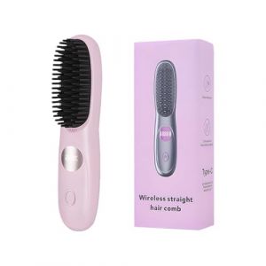 Fer &agrave; lisser sans fil 2026 &ndash; Fer &agrave; lisser rechargeable portable, chauffage rapide en c&eacute;ramique en 25 secondes, r&eacute;glage de la temp&eacute;rature &agrave; 3 niveaux, cadeaux pour femmes (noir/rose) (juriok, neuf)