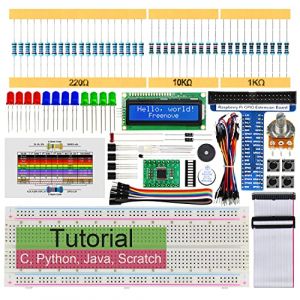 Freenove LCD 1602 Starter Kit for Raspberry Pi 5 4 B 3 B+ 400, 311-Page Detailed Tutorial, Python C Java Scratch Code, 151 Items, 57 Projects (Freenove-EU, neuf)