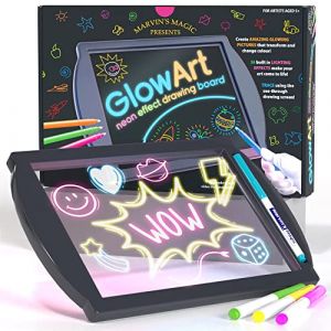 Marvin's Magic - Kit de bricolage Neon Glow - Kit de bricolage - Bloc de traçage lumineux - Tablette à dessin pour enfants - Kit magique néon - Kits de bricolage pour enfants - Bloc de gribouillage (M & L France, neuf)