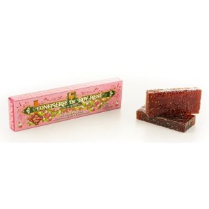 LE ROY RENÉ Epicerie Fine - Pâte de fruits framboise - Origine France. 2 barres de 75g regroupées dans un étui de 150g. (JoviMarket, neuf)