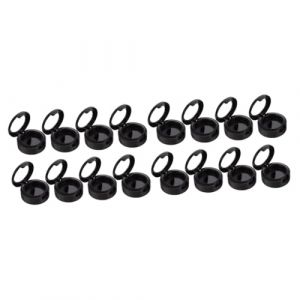 16 Pièces Boîte De Fard à Paupières Vide Trousses à Cosmétiques Pour Voyager Pots D'échantillons Cosmétiques Organisateur De Fard à Paupières Vide Lèvre Vide Palette Abdos Black Baluue (Fortune Luck, neuf)