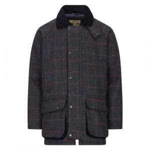 Walker & Hawkes - Barlaston - Veste Derby pour Homme - Tweed - Chasse/Campagne - Tweed Bleu - 4XL (Walker and Hawkes, neuf)