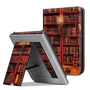 FINTIE &Eacute;tui pour Pocketbook Touch Lux 5/4, Touch HD 3 et Basic Lux 2/Color (2020), Housse avec B&eacute;quille, Fente Carte et Dragonne, Coque Veille/R&eacute;veil Automatique, Biblioth&egrave;que (Fintie EU, neuf)