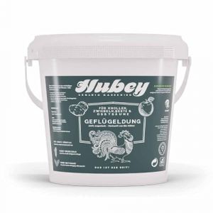 HUBEY Engrais naturel bio à base de fumier de poule - Fumier de poule très efficace et amendement organique - Engrais universel de ferme biologique (5 Kg) (hubey GmbH, neuf)