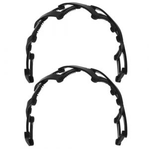 NOLITOY Lot de 2 Bandeaux pour Cheveux en Plastique Noirs Bandeaux &agrave; Dents Antid&eacute;rapants et Extensibles Accessoires Coiffure Pliables pour Filles et Usage Quotidien (shanjingfen, neuf)