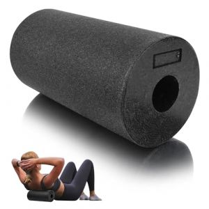 Rouleau de Massage, 30 x 15 cm Professionnel Foam Roller Pilates, Rouleau Massage Musculaire en Mousse, Rouleau de Fascia pour le Dos, la Taille, les Hanches et les Jambes (Duret&eacute; Moyenne, Noir) (IONADVERTISE, neuf)