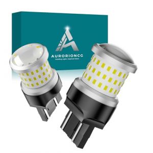 AURORIONCG Ampoule LED W21/5W Blanc 12V 24V T20 7443 Ampoule Feux Stop Arrière 1200LM 6500K [Non Canbus] (Paquet de 2) (CGTech, neuf)