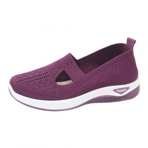 Basket Femme De Marche Plateforme Sport Chaussure Sans Lacet Lacets Confortable Blanche Orthopedique Confort Baskets Orthop&eacute;diques &Agrave; Enfiler 38 Talon Compens&eacute; Marron Et Chaussures Randonn&eacute;e 44 (chaoyang98, neuf)