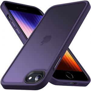 Anqrp Zero S&eacute;rie Coque pour iPhone SE 2022/2020 5G 4,7 Pouces, &Eacute;tui Antichoc en Silicone Translucide et Minimaliste, Housse de Protection Qualit&eacute; Militaire pour iPhone 8/7,Pourpre fonc&eacute; (DAQIAN NETWORK, neuf)