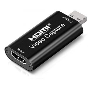Adaptateur hdmi Cartes de Capture Audio vid&eacute;o,1080p Adaptateur USB hdmi Carte Portable Plug & Play Capture, pour Streaming vid&eacute;o en Direct Enregistrement vid&eacute;o ou Diffusion en Direct (Baitastic O&Uuml;, neuf)