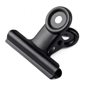 GUOKOFF 75mm Pince Bulldog, 10 Pi&egrave;ces Bulldog Clips M&eacute;tal, Bulldog Binder Clips, Pinces &agrave; Charni&egrave;re en M&eacute;tal, Pinces Papier pour Photo, Bureau, l'&eacute;cole (Noir) (hong jiu jiu mao yi, neuf)